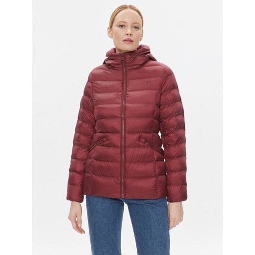 Tommy Hilfiger Kurtka zimowa WW0WW39581 Bordowy Regular Fit ze sklepu MODIVO w kategorii Kurtki damskie - zdjęcie 182694236