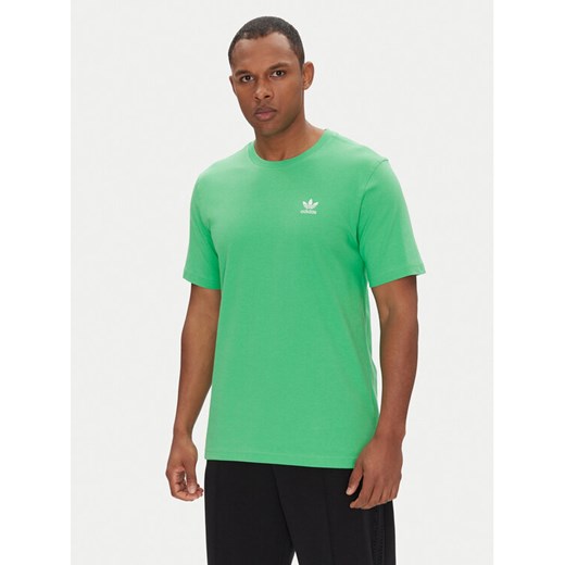 adidas T-Shirt Trefoil Essentials JN0235 Zielony Regular Fit ze sklepu MODIVO w kategorii T-shirty męskie - zdjęcie 182694269