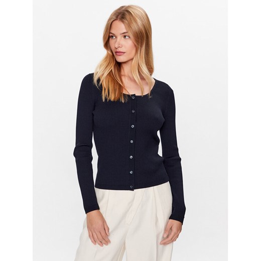 Tommy Hilfiger Kardigan WW0WW38995 Granatowy Slim Fit ze sklepu MODIVO w kategorii Swetry damskie - zdjęcie 182694276
