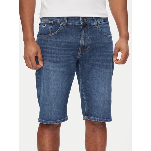 Tommy Jeans Szorty jeansowe Ronnie DM0DM18791 Niebieski Slim Fit ze sklepu MODIVO w kategorii Spodenki męskie - zdjęcie 182694285