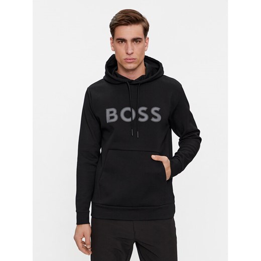Boss Bluza Soody 1 50504750 Czarny Regular Fit ze sklepu MODIVO w kategorii Bluzy męskie - zdjęcie 182694308