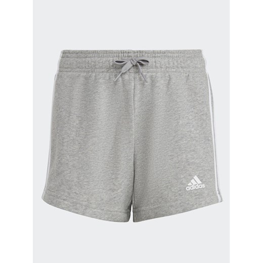 adidas Szorty sportowe Essentials 3-Stripes Shorts IC3632 Szary Regular Fit ze sklepu MODIVO w kategorii Spodenki chłopięce - zdjęcie 182694326