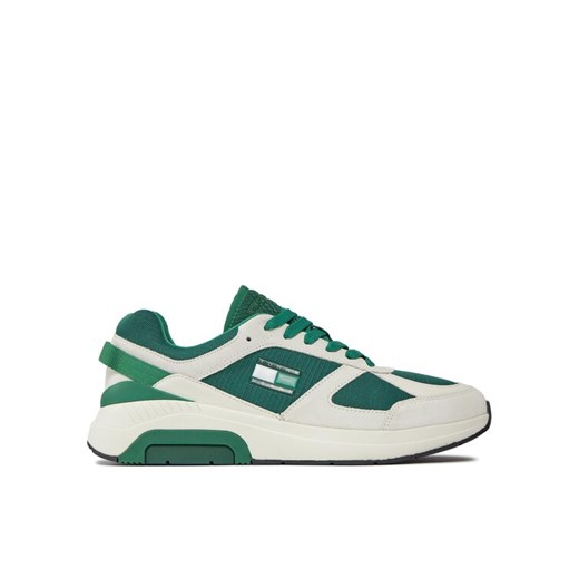 Tommy Jeans Sneakersy Tjm Runner Combined EM0EM01319 Biały ze sklepu MODIVO w kategorii Buty sportowe męskie - zdjęcie 182694368