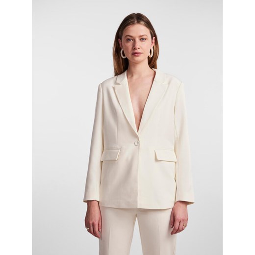 YAS Marynarka 26028353 Biały Regular Fit ze sklepu MODIVO w kategorii Marynarki damskie - zdjęcie 182694388
