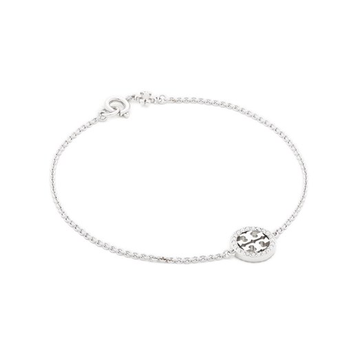 Tory Burch Bransoletka Miller Pave Chain Bracelet Tory 80997 Srebrny ze sklepu MODIVO w kategorii Bransoletki - zdjęcie 182694409