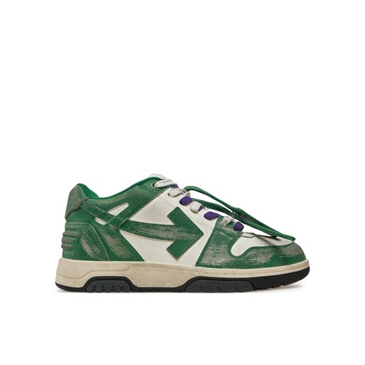 Off-White Sneakersy OMIA189F22LEA0110155 Zielony ze sklepu MODIVO w kategorii Buty sportowe męskie - zdjęcie 182694466