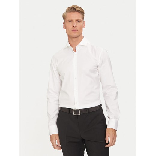Boss Koszula 50491976 Biały Slim Fit ze sklepu MODIVO w kategorii Koszule męskie - zdjęcie 182694477