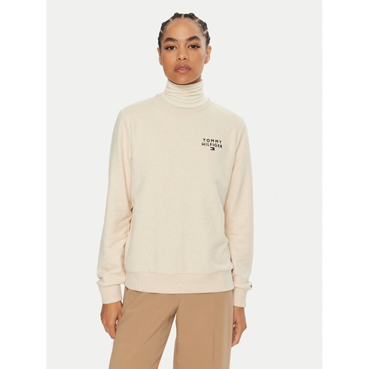 Tommy Hilfiger Bluza UW0UW04521 Beżowy Regular Fit ze sklepu MODIVO w kategorii Bluzy damskie - zdjęcie 182694537
