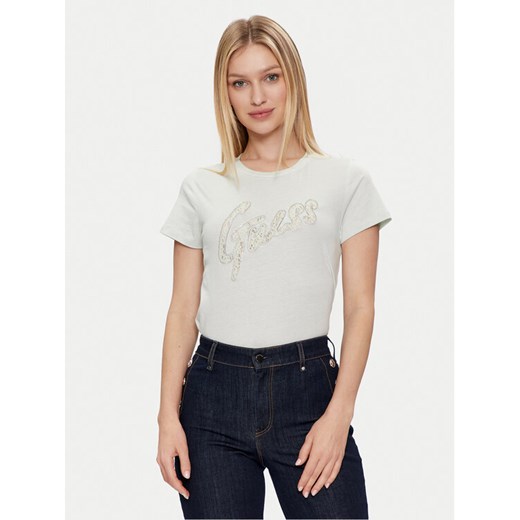 Guess T-Shirt W4RI25 K9RM1 Szary Regular Fit ze sklepu MODIVO w kategorii Bluzki damskie - zdjęcie 182694605