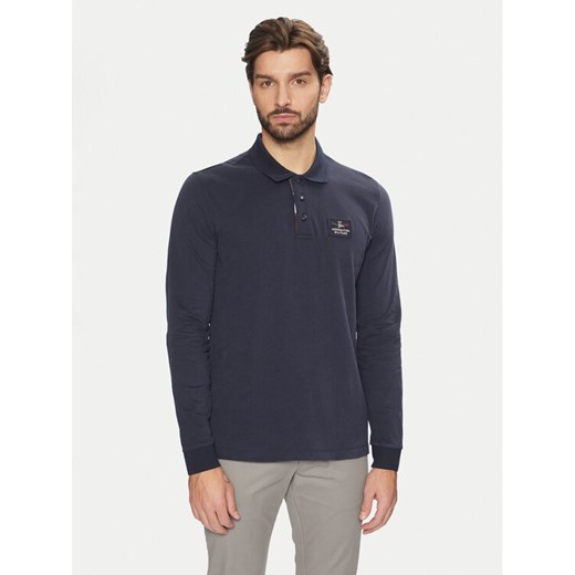 Aeronautica Militare Polo 242PO1840J662 Granatowy Regular Fit ze sklepu MODIVO w kategorii T-shirty męskie - zdjęcie 182694619