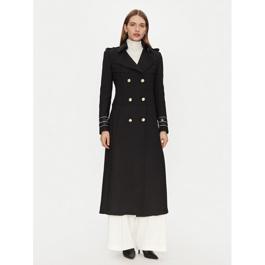 Babylon Płaszcz przejściowy E00280 Czarny Regular Fit ze sklepu MODIVO w kategorii Płaszcze damskie - zdjęcie 182694638