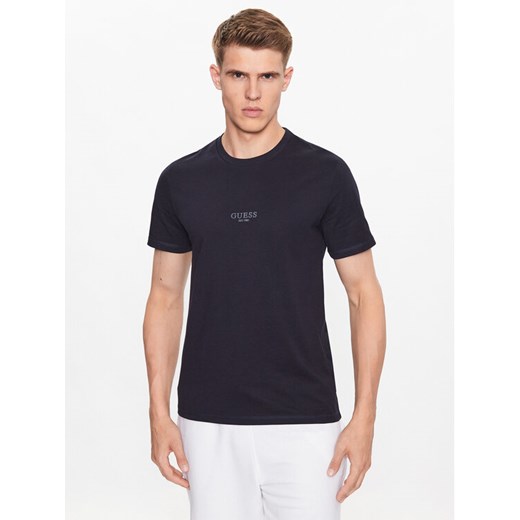 Guess T-Shirt M2YI72 I3Z14 Granatowy Slim Fit ze sklepu MODIVO w kategorii T-shirty męskie - zdjęcie 182694656
