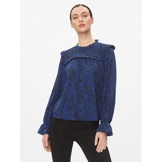 JDY Bluzka 15308129 Granatowy Regular Fit ze sklepu MODIVO w kategorii Bluzki damskie - zdjęcie 182694737