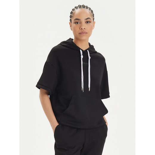Armani Exchange Bluza 3DYM77 YJEPZ 1200 Czarny Relaxed Fit ze sklepu MODIVO w kategorii Bluzy damskie - zdjęcie 182694778
