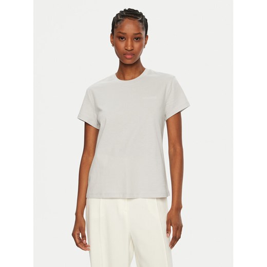 Patrizia Pepe T-Shirt 8M1543/J111-S702 Szary Regular Fit ze sklepu MODIVO w kategorii Bluzki damskie - zdjęcie 182694809