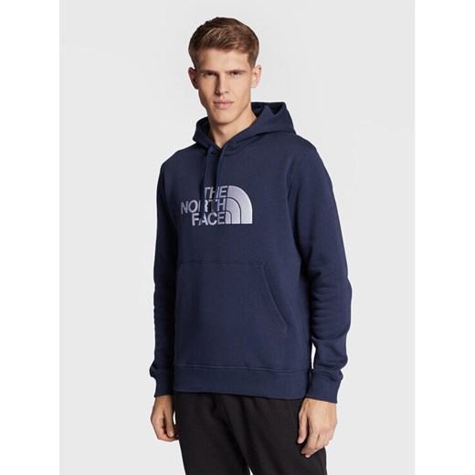 The North Face Bluza Drew Peak NF00AHJY Granatowy Regular Fit ze sklepu MODIVO w kategorii Bluzy męskie - zdjęcie 182694859