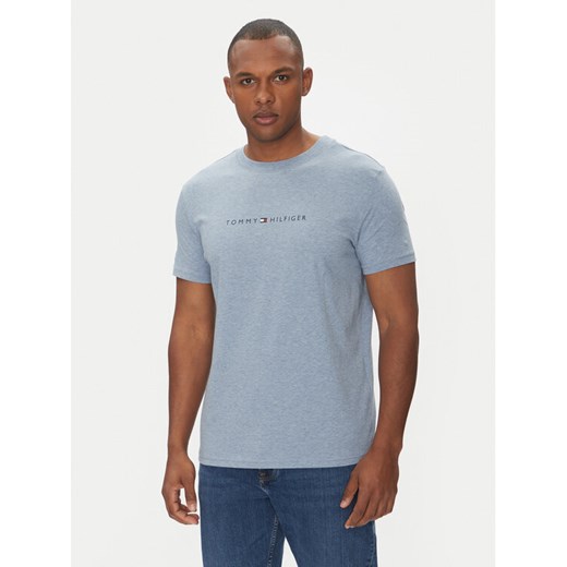 Tommy Hilfiger T-Shirt UM0UM03525 Niebieski Regular Fit ze sklepu MODIVO w kategorii T-shirty męskie - zdjęcie 182694878