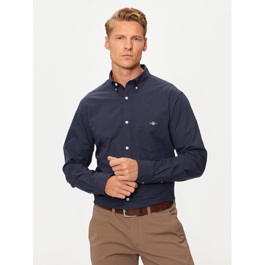 Gant Koszula 3240160 Granatowy Regular Fit ze sklepu MODIVO w kategorii Koszule męskie - zdjęcie 182694886