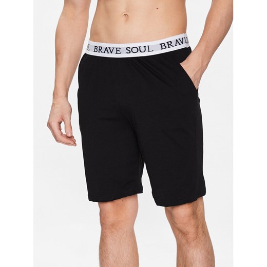 Brave Soul Szorty piżamowe MLWB-149KEV Czarny Regular Fit ze sklepu MODIVO w kategorii Piżamy męskie - zdjęcie 182694955