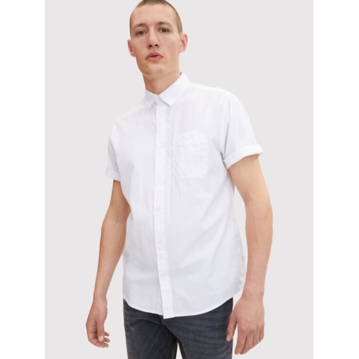 Tom Tailor Koszula 1031706 Biały Regular Fit Tom Tailor S MODIVO