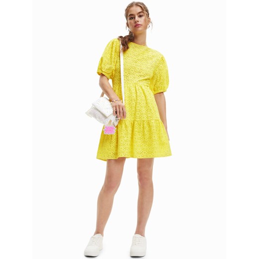 Desigual Sukienka codzienna Limon 23SWVW85 Żółty Regular Fit Desigual M MODIVO