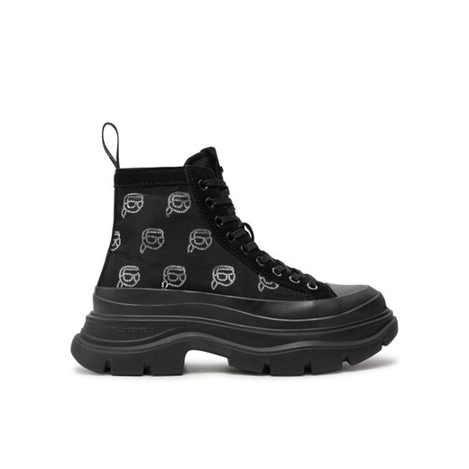 KARL LAGERFELD Trapery KL42941 Czarny ze sklepu MODIVO w kategorii Workery damskie - zdjęcie 182695026