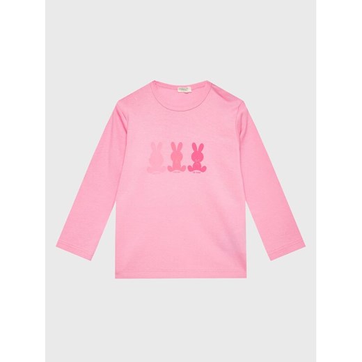 United Colors Of Benetton Bluzka 3I9WA1001 Różowy Regular Fit ze sklepu MODIVO w kategorii Bluzki dziewczęce - zdjęcie 182695146