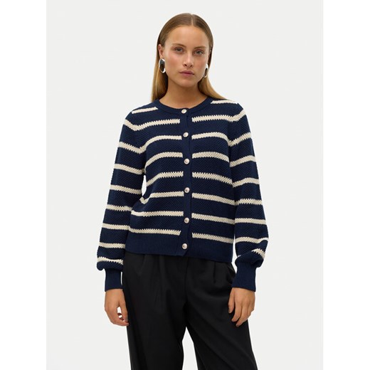 Vero Moda Kardigan Amazing 10319138 Granatowy Regular Fit ze sklepu MODIVO w kategorii Swetry damskie - zdjęcie 182695149