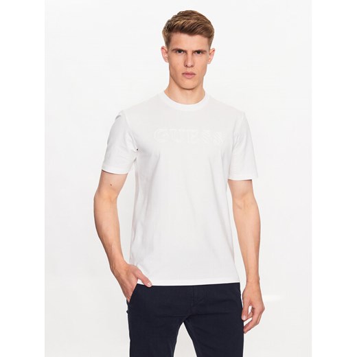 Guess T-Shirt Alphy Z2YI11 J1314 Biały Regular Fit ze sklepu MODIVO w kategorii T-shirty męskie - zdjęcie 182695175