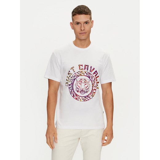Just Cavalli T-Shirt 76OAHC17 Biały Regular Fit ze sklepu MODIVO w kategorii T-shirty męskie - zdjęcie 182695205