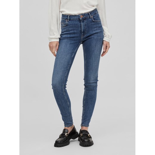 Vila Jeansy Sarah 14082132 Granatowy Skinny Fit ze sklepu MODIVO w kategorii Jeansy damskie - zdjęcie 182695258