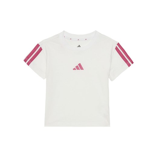 adidas T-Shirt Essentials JN6494 Biały Regular Fit ze sklepu MODIVO w kategorii Bluzki dziewczęce - zdjęcie 182695267