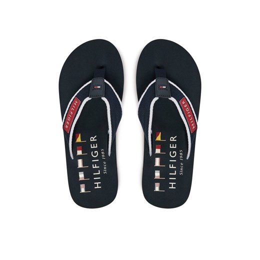 Tommy Hilfiger Japonki Patch Hilfiger Beach Sandal FM0FM05435 Granatowy Tommy Hilfiger 44 MODIVO