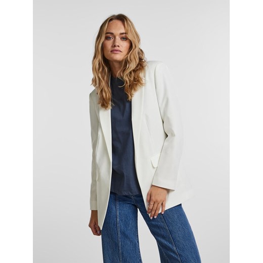 Pieces Marynarka Bossy 17114792 Biały Oversize ze sklepu MODIVO w kategorii Marynarki damskie - zdjęcie 182695299