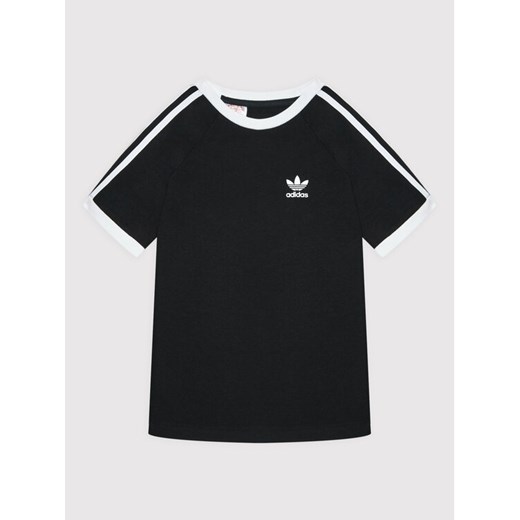 adidas T-Shirt 3-Stripe H35545 Czarny Regular Fit ze sklepu MODIVO w kategorii T-shirty chłopięce - zdjęcie 182695358