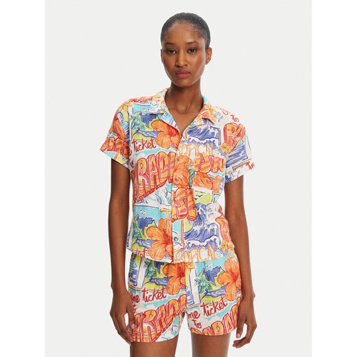 Banana Moon Koszula Sienna Aquafies MKA10 Kolorowy Regular Fit ze sklepu MODIVO w kategorii Koszule damskie - zdjęcie 182695367