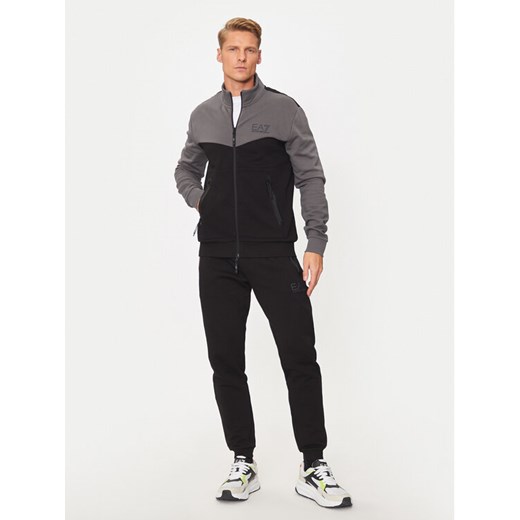 EA7 Emporio Armani Dres 6DPV60 PJVTZ 1200 Czarny Regular Fit ze sklepu MODIVO w kategorii Dresy męskie - zdjęcie 182695396