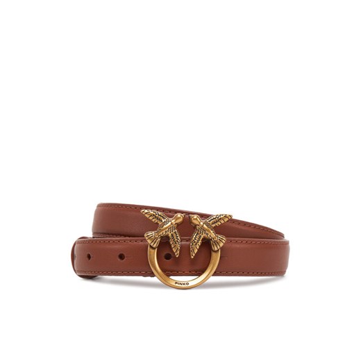 PINKO Pasek Damski Love Berry H2 Belt PE 25 PLT01 100143 A0F1 Brązowy Pinko XS MODIVO