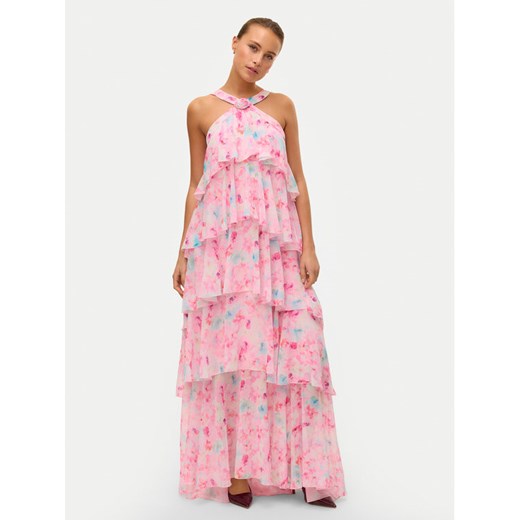 Vero Moda Sukienka wieczorowa Felicia 10295237 Różowy Slim Fit ze sklepu MODIVO w kategorii Sukienki - zdjęcie 182695486
