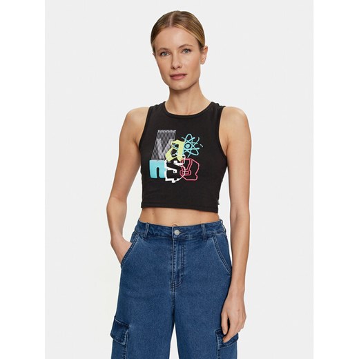 Vans Top Special Character Fitted Tank VN000GZW Czarny Slim Fit ze sklepu MODIVO w kategorii Bluzki damskie - zdjęcie 182695558