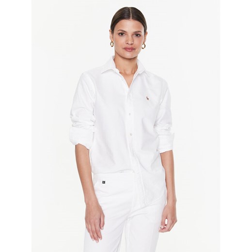 Polo Ralph Lauren Koszula 211891377003 Biały Regular Fit ze sklepu MODIVO w kategorii Koszule damskie - zdjęcie 182695596