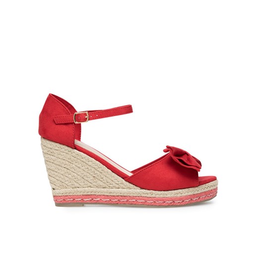DeeZee Espadryle WYL2710-02 Czerwony ze sklepu MODIVO w kategorii Sandały damskie - zdjęcie 182695635