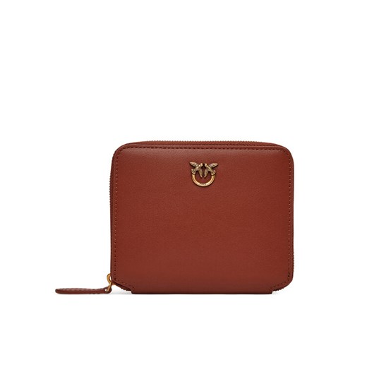 PINKO Duży Portfel Damski Taylor Zip Around 100249 A0F1 Brązowy ze sklepu MODIVO w kategorii Portfele damskie - zdjęcie 182695648