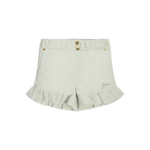 Guess Szorty jeansowe K3GD15 D50Z0 Biały Relaxed Fit ze sklepu MODIVO w kategorii Spodenki dziewczęce - zdjęcie 182695658
