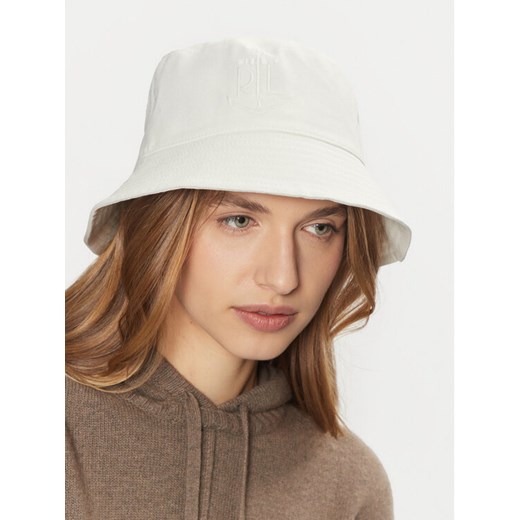 LAUREN RALPH LAUREN Kapelusz 454966225001 Biały ze sklepu MODIVO w kategorii Kapelusze damskie - zdjęcie 182695698