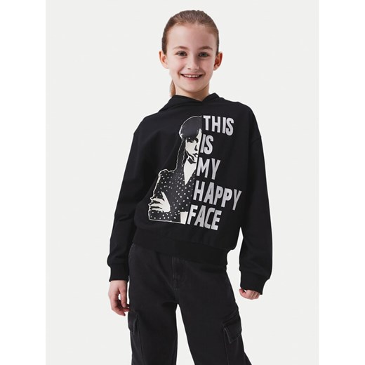 NAME IT Bluza WEDNESDAY 13231904 Czarny Regular Fit ze sklepu MODIVO w kategorii Bluzy chłopięce - zdjęcie 182695736