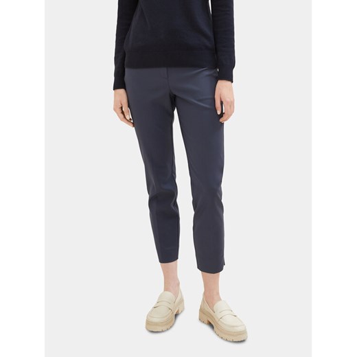 Tom Tailor Chinosy 1038099 Granatowy Slim Fit ze sklepu MODIVO w kategorii Spodnie damskie - zdjęcie 182695766