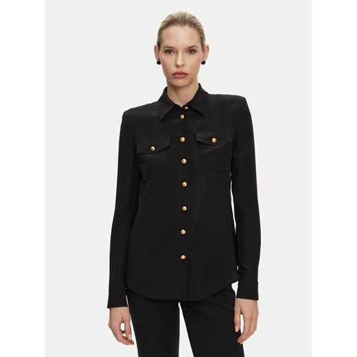 Balmain Koszula DF1HS050SD42 Czarny Regular Fit ze sklepu MODIVO w kategorii Koszule damskie - zdjęcie 182695817