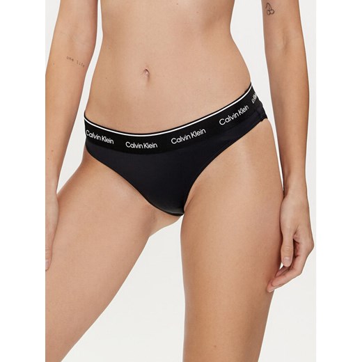 Calvin Klein Swimwear Dół od bikini KW0KW02428 Czarny ze sklepu MODIVO w kategorii Stroje kąpielowe - zdjęcie 182695905