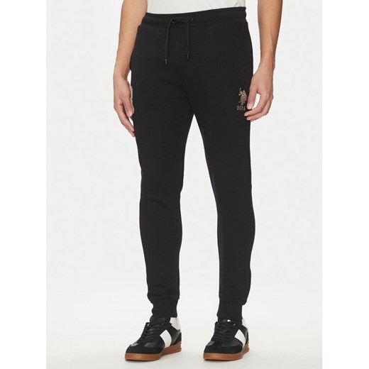 U.S. Polo Assn. Spodnie dresowe MUP0687 Czarny Slim Fit ze sklepu MODIVO w kategorii Spodnie męskie - zdjęcie 182695938